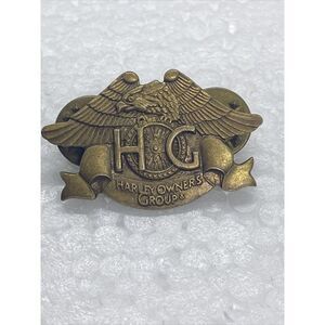 Vintage 1983 Harley Davidson Motorcycle Harley Owners Group‎ Biker Lapel Pin